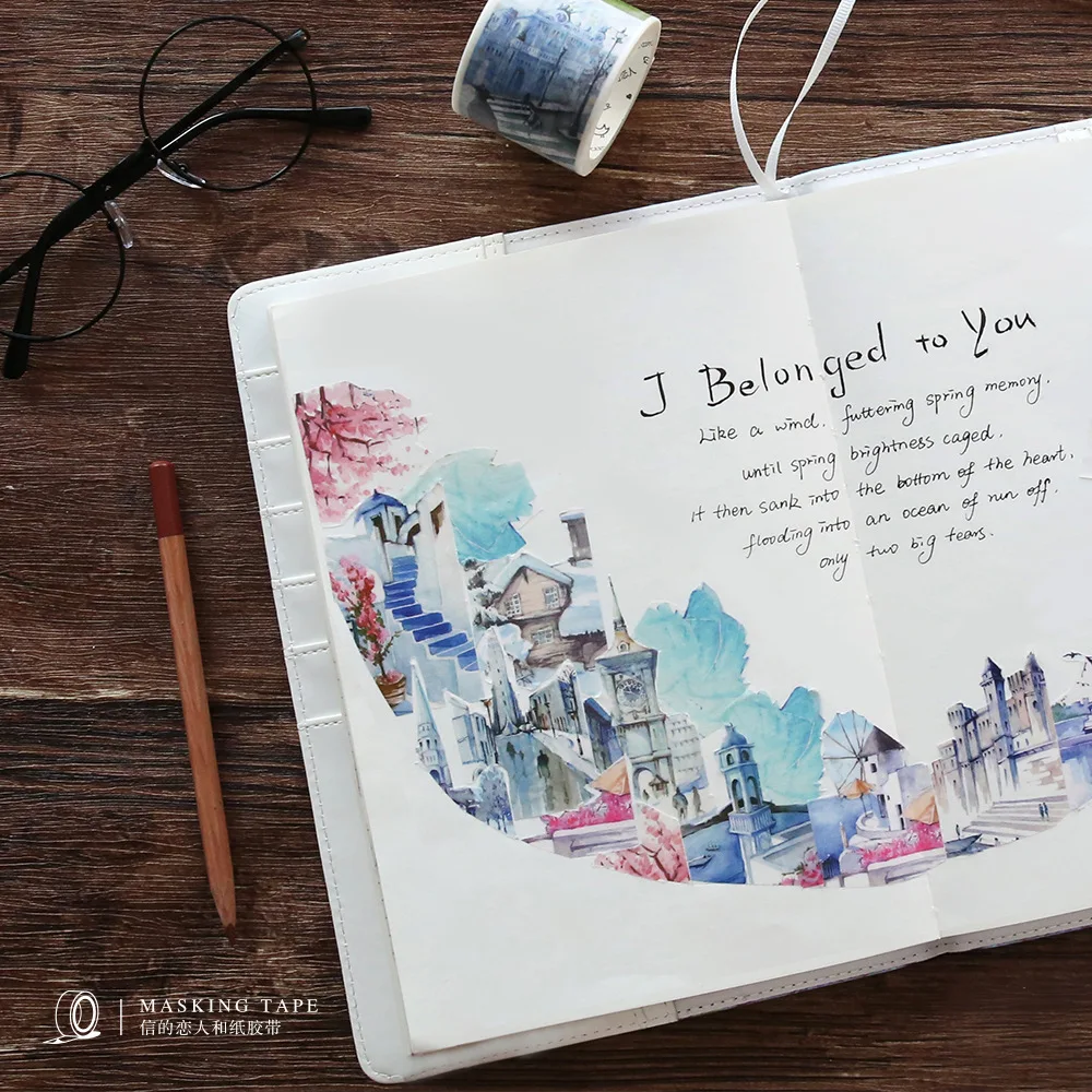 40 мм всемирно известное здание декоративная Васи лента сделай сам скрапбукинг