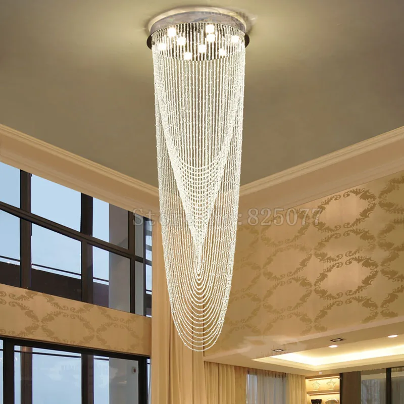 Светодиодные хрустальные люстры размеры 800 * h2800 мм|hotel crystal chandelier|led chandelierscrystal