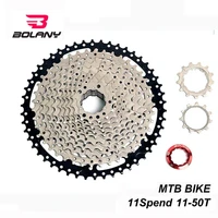 bolany 11 speed cassette 11 50t freewheel ratio sprocket steel mountain mtb bike bicycle cassette flywheel for shimano