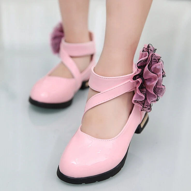 Новинка 2017 года Обувь для девочек принцесса Повседневная кожаная обувь стильные