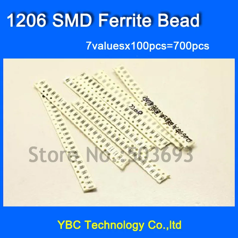 Ферритовые бусины 1206 SMD 700 шт. = FB 11R 60R 80R 120R 220R 600R 1K Бесплатная доставка|bead container|bead