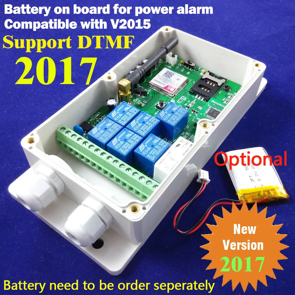 Пульт дистанционного управления 2017 GSM-RELAY 7 каналов GSM SMS | Безопасность и защита