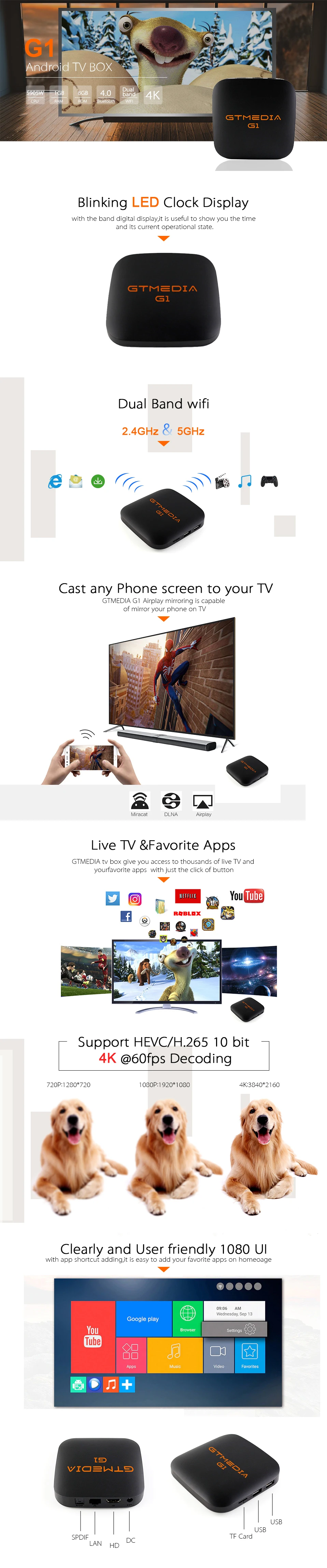 IP tv box G1 android 7,1 tv box pk x96mini Франция Италия США Великобритания Германия Испания 6000+ live& vod взрослый Футбол Спорт Смарт ip tv box
