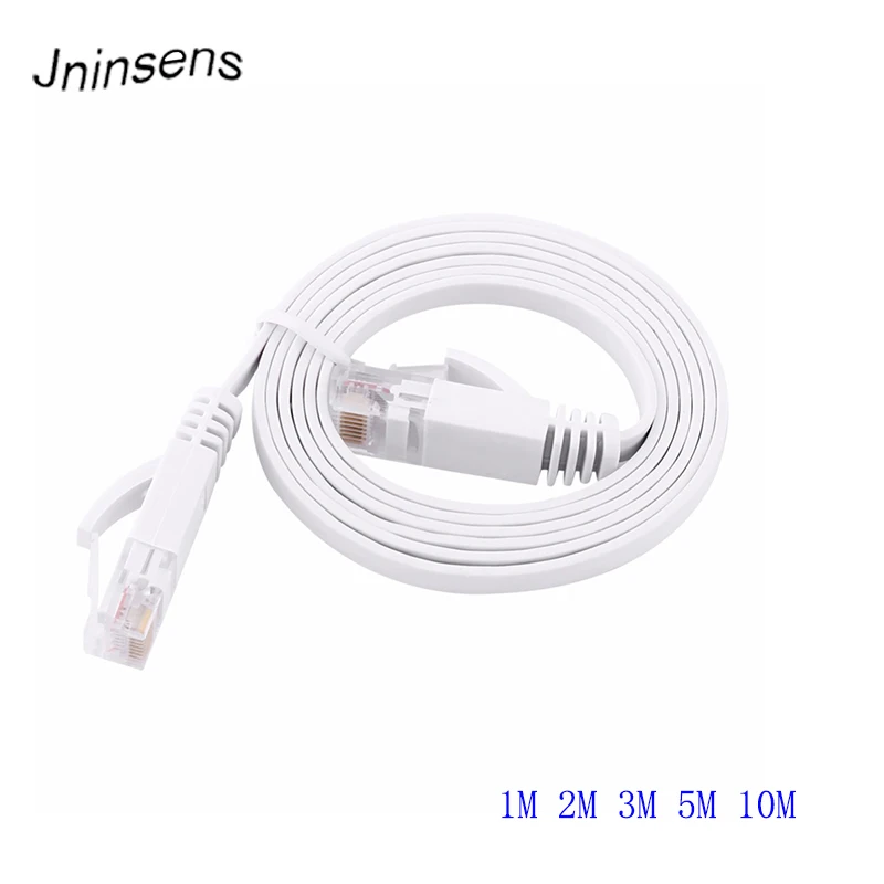 1/2/3/5/10 м белый плоский Ethernet кабель высокоскоростной RJ45 CAT6 сетевой шнур для