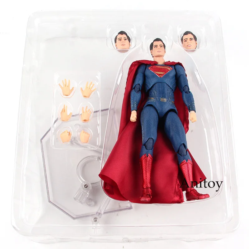 Лига Справедливости Супермен фигурка ПВХ Медиком игрушка MAFEX № 057 фигурка Коллекционная модель игрушки для мальчика 16 см