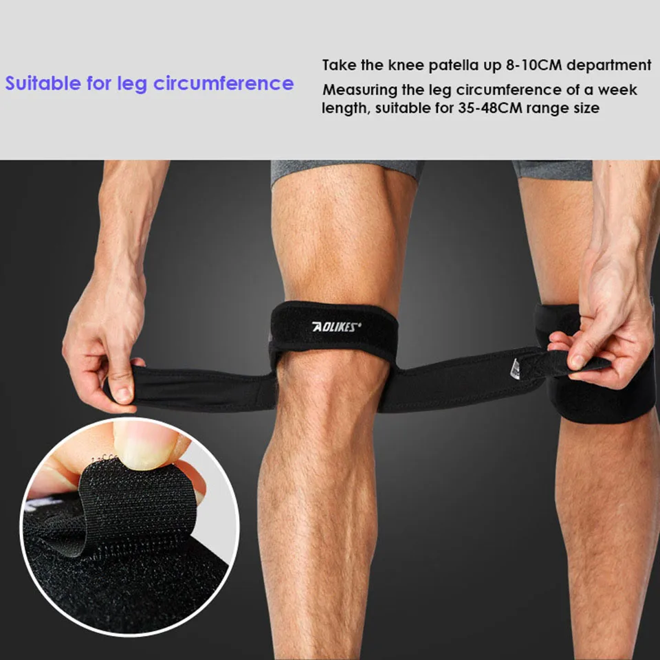 

AOLIKES 1PCS Elastic Patella Support Kneepad Basketball Volleyball Knee Pads Kneecap Knee Protector Knee Support A-7929