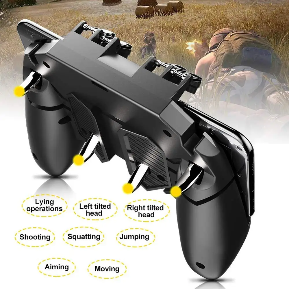 Мобильный джойстик для телефона 4 5 6 дюйма геймпад PUBG r1l1 Shooter r1 l1 совместим с iPhone