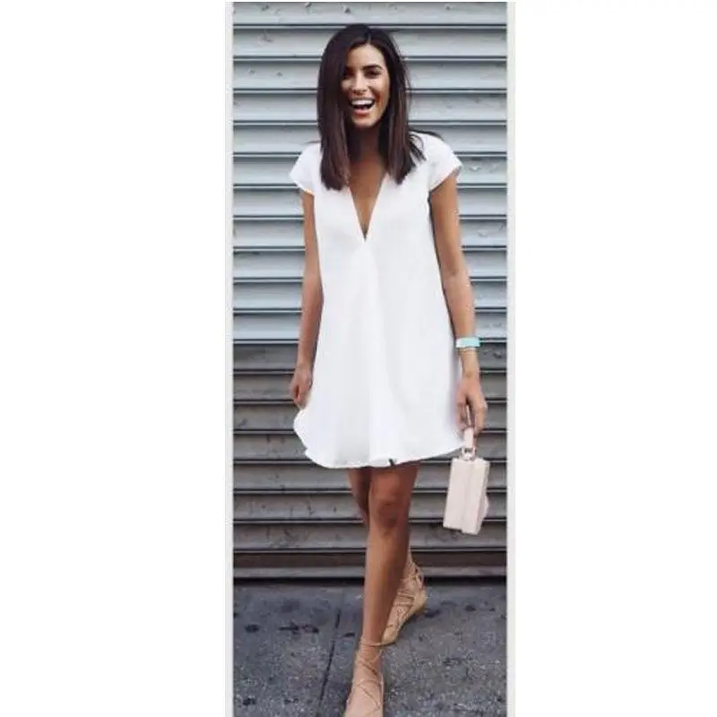 Женская футболка с коротким рукавом свободное мини платье женская летняя