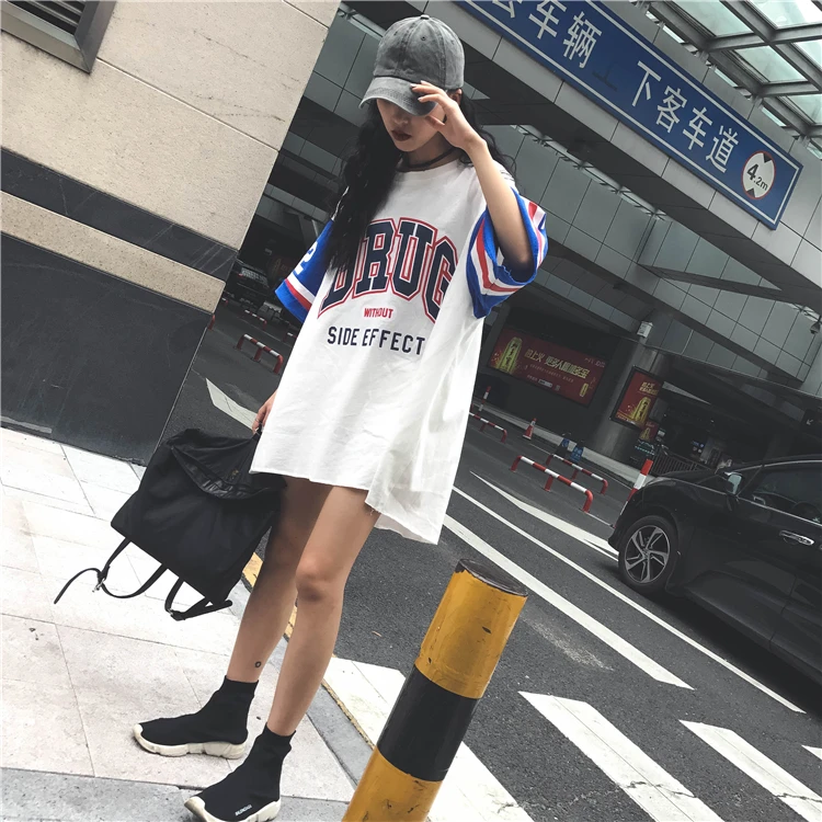 NiceMix harajuku сетчатый дизайнер плюс размер футболки летний Стиль брендовая Повседневная футболка camisetas mujer футболки женская одежда Корейский