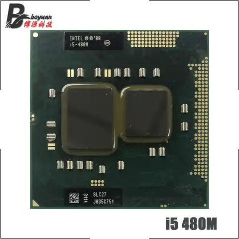 Процессор Intel Core i5-480M, i5 480M SLC27, 2,6 ГГц, двухъядерный, четырехпотоковый, 3 Вт, 35 Вт, Разъем G1 / rPGA988A