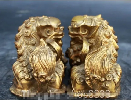 YM 307 9 см Китайский народный фэншуй чистый зверь Fu Foo птица | Дом и сад