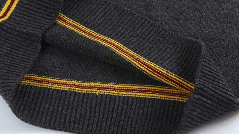 Гриффиндор Слизерин Hufflepuff Ravenclaw свитер с v-образным вырезом и галстук рубашка жилет черный для магии Поттера Косплей