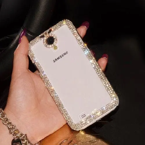 Чехол для телефона Fashion Glitter Diamond Bling Chain Clear Crystal для Samsung Galaxy S20 S21 S10 S9 S8 Plus Note 20 10 9 8 5 Soft on.