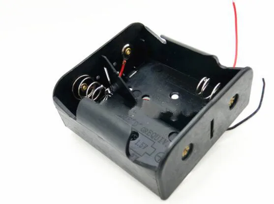 1 шт. провод этилированный держатель батареи коробка без крышки для 2 x D Размер 3V