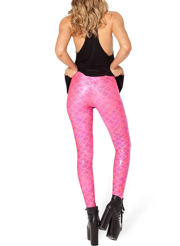 Mermaid Fashion Women Leggings Pants Sexy Digital Print Colorful | Женская одежда