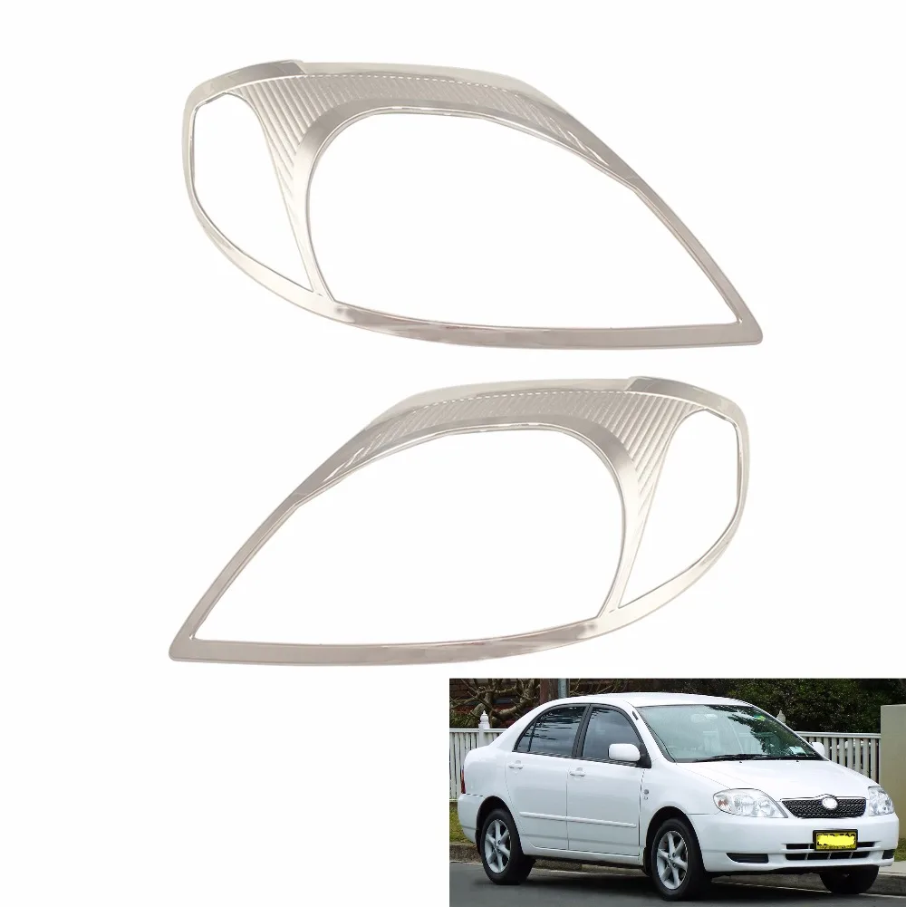 2 шт./компл. крышка передней фары автомобильные аксессуары для Toyota Corolla 2001 2002 2003 ABS