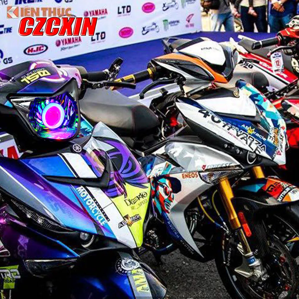 Модификация фар мотоцикла светодиодный налобный фонарь передняя лампа для YAMAHA Exciter150 MXKING150 Y15ZR