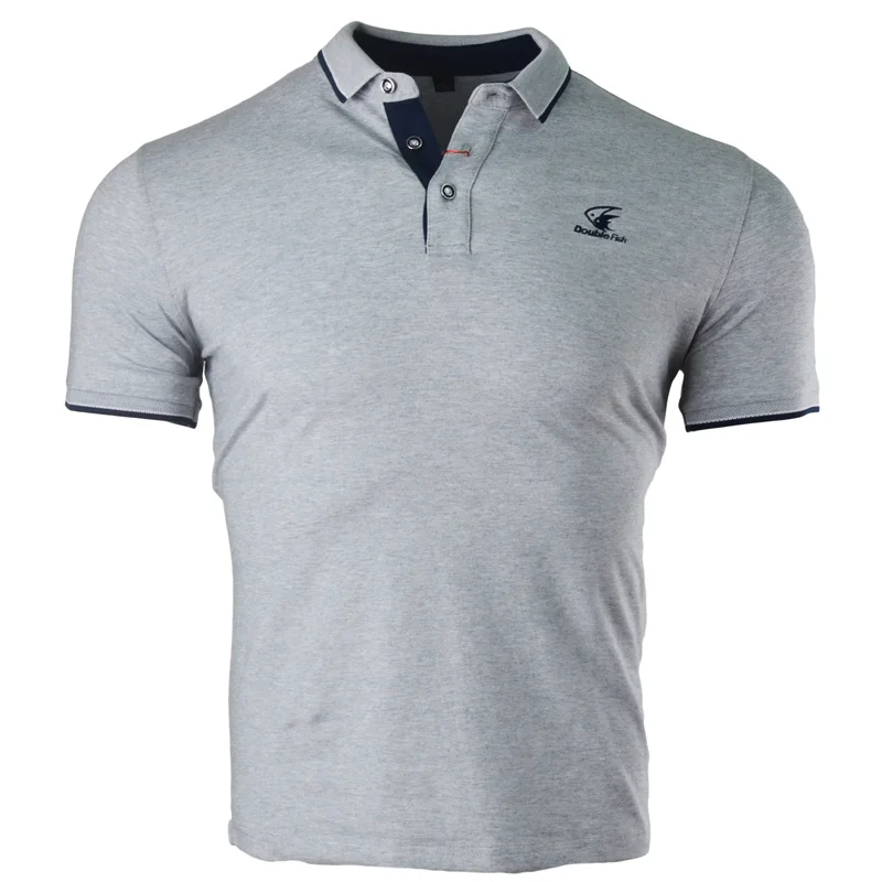 

Double fish Brand clothing New Men Shirt Men sports solid male table tennis shirt Short Sleeve breathable T shirt