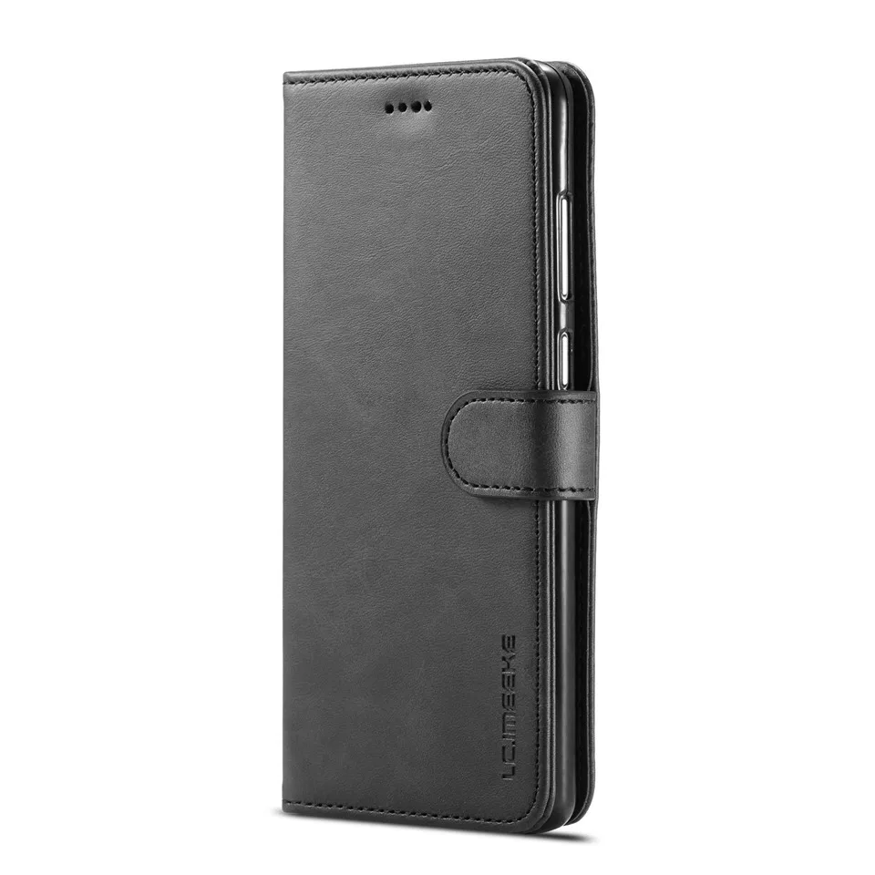 Черный Чехол-книжка с бумажником для huawei p20 lite, чехол mate 20 pro, huawei mate 20 lite, чехол для P smart huawei p20 pro, чехлы mate 10 P10 Lite - Цвет: Черный