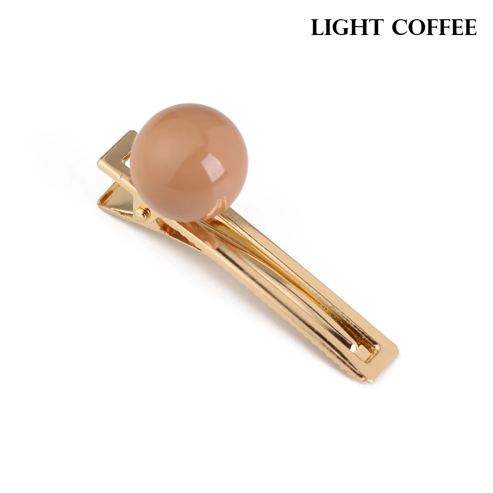 light coffee Корейские Овальные Заколки для волос розовые заколки для волос винтажные геометрические аксессуары для женщин шикарные заколки для волос - Цвет: light coffee