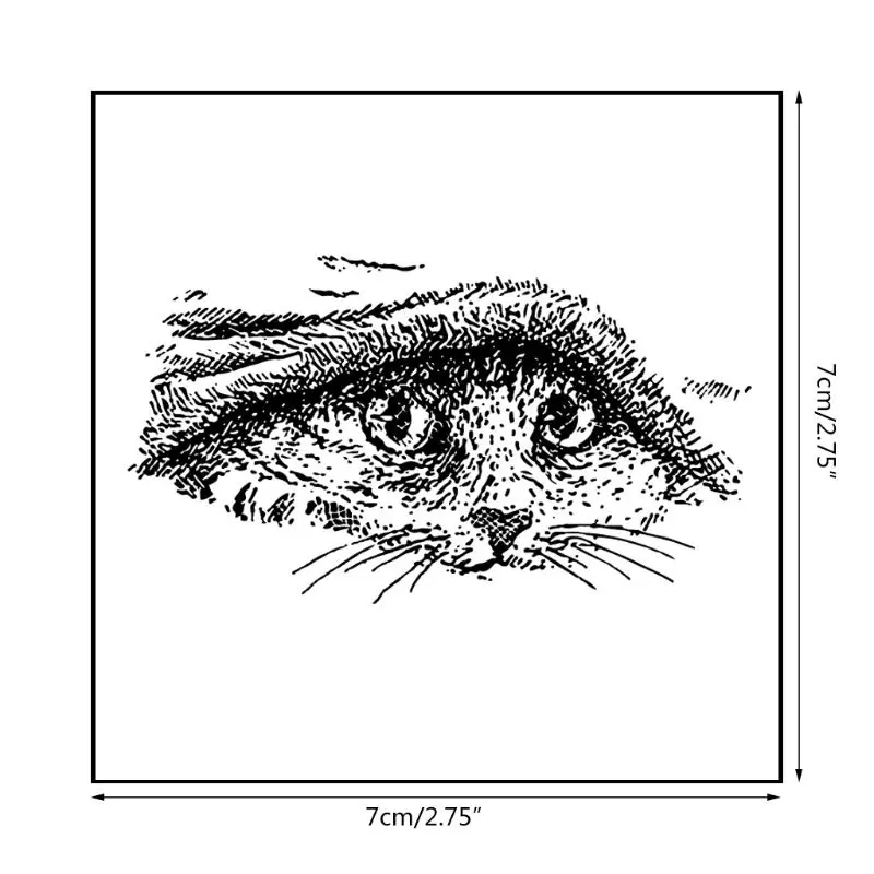 Прозрачный силиконовый штамп в виде кота для скрапбукинга тиснение | Дом и сад