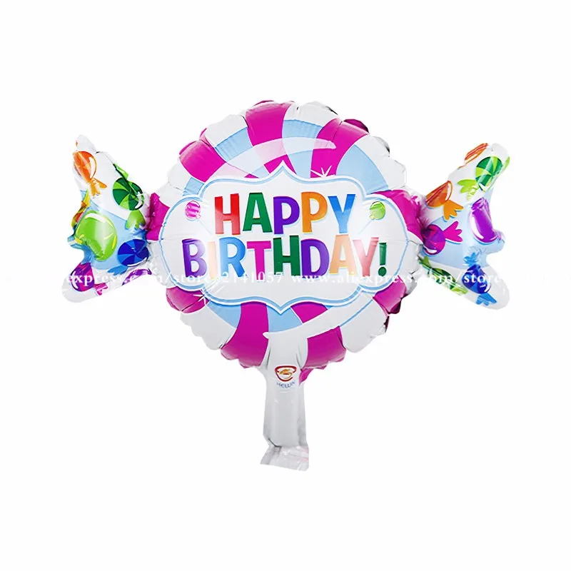 

50pcs/lot The new kids candy happy birthday balloon wholesale