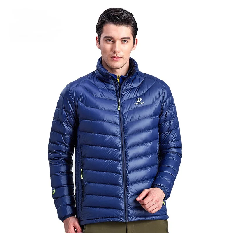 Tectop Autumn Winter Thick Warm Duck Down Jackets Men Lightweight Thermal Outdoor Hooded Coats Skiing Hiking S-XXXL |