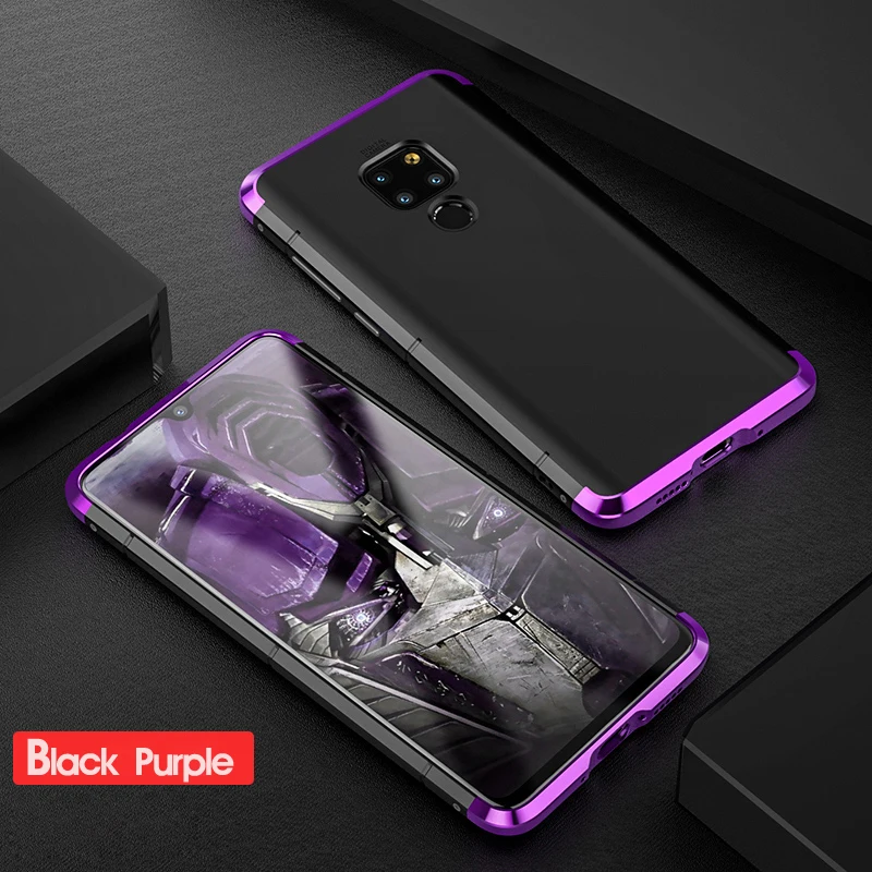 Алюминиевый металлический бампер для huawei P30 Pro чехол противоударный жесткий PC задняя крышка для huawei P20 Pro чехол mate 20 Pro coque mate 20 P30