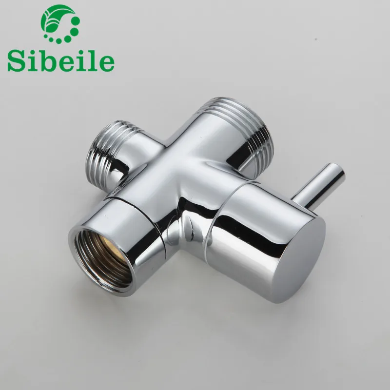 SBLE Chrome 3 Way ванная комната унитаз биде 3/4 'Ƈ/2'' T адаптер душевой