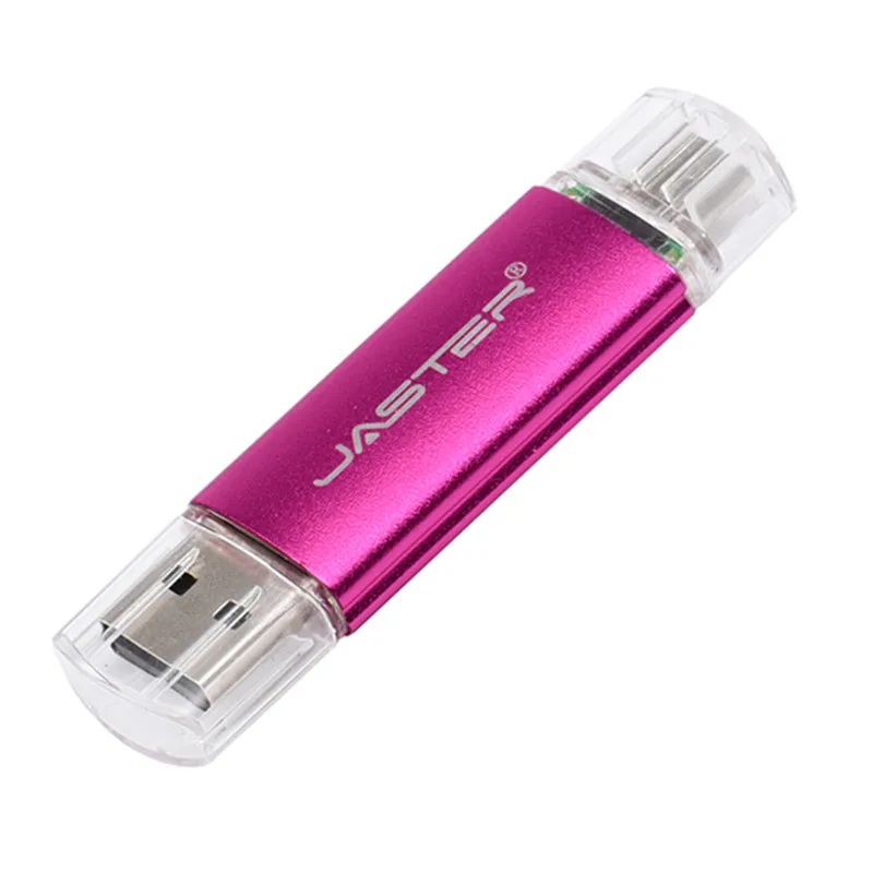 SHANDIAN OTG USB флеш-накопитель, высокоскоростной флеш-накопитель, 64 ГБ, 32 ГБ, 16 ГБ, 8 ГБ, 4 Гб, внешний накопитель, флешка двойного назначения - Цвет: Pink