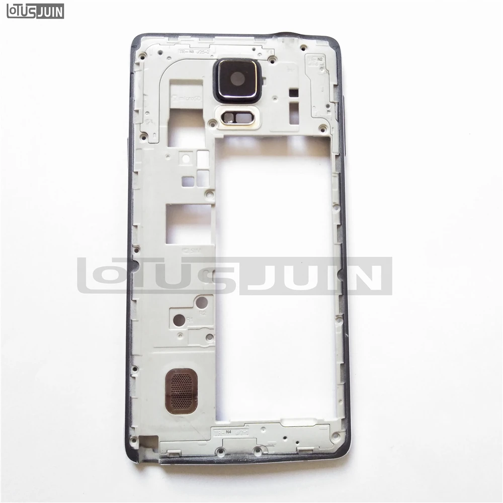 

1pcs new For Samsung Galaxy Note 4 N910F N910V N910C Middle Chassis Plate Bezel Mid Housing Frame Repair Parts