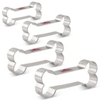 KENIAO собачья кость печенья резак набор для домашнего печенья собака печенье лакомство-4 шт.-форма для выпечки мучных изделий-нержавеющая сталь