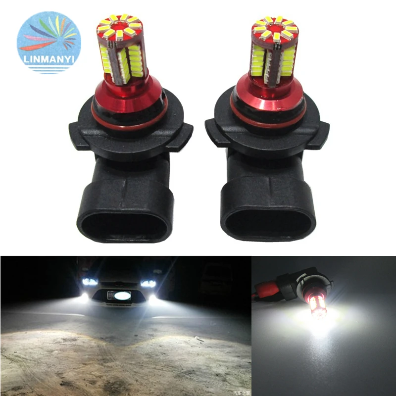 2 шт. Автомобильные противотуманные фары H27 880 881 H7 H1 H3 H11 H8 9005 9006 3014 57SMD 6000 K 12000 лм 12