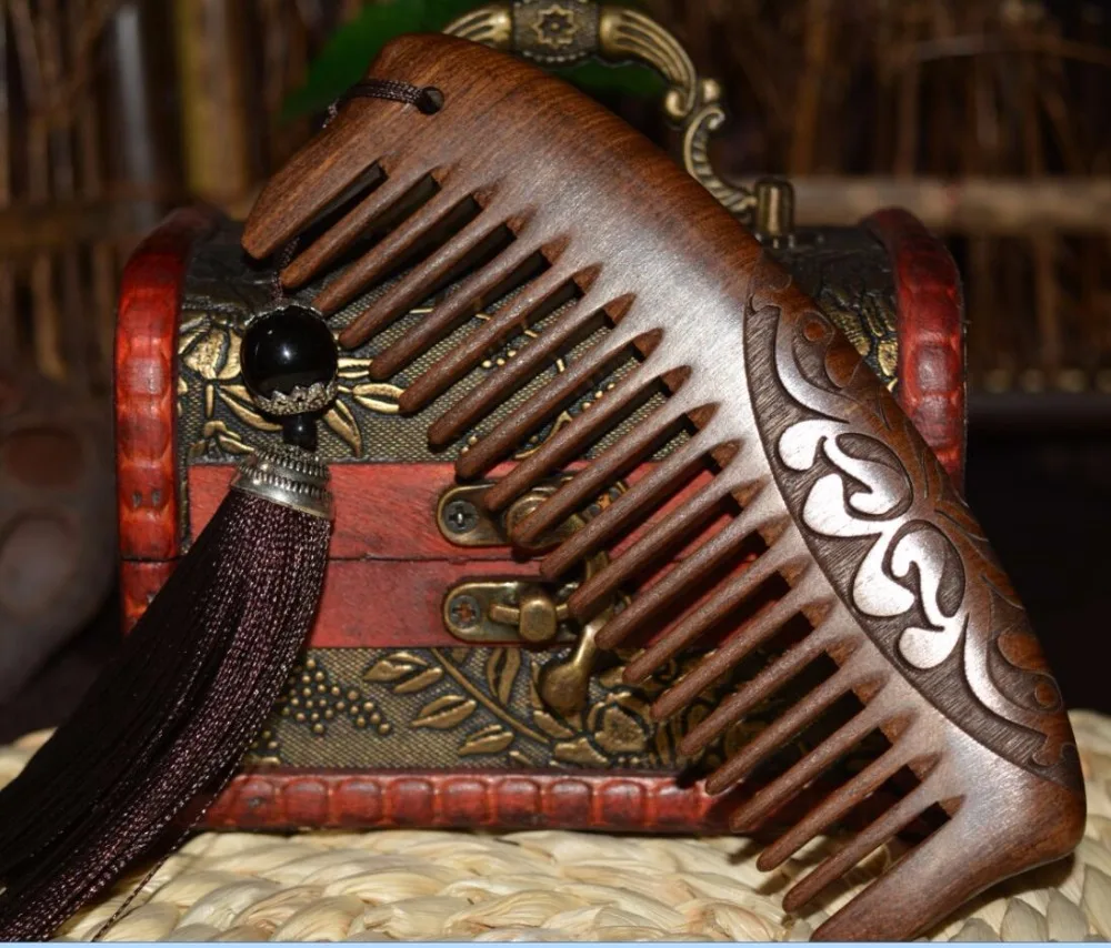 ZGTGLAD карманная деревянная расческа из натурального сандалового дерева супер