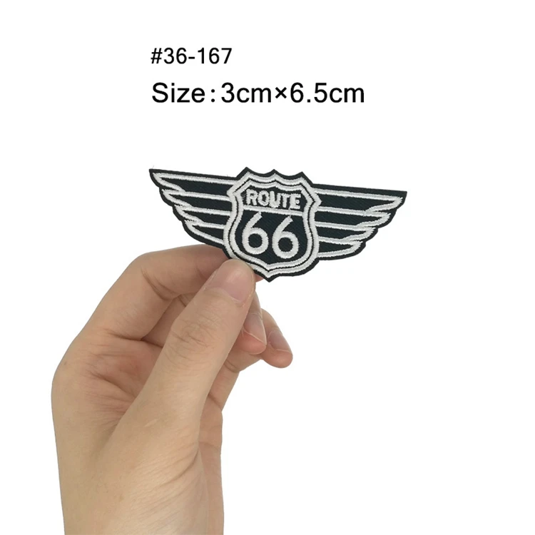 Пламенный Американский ROUTE 66 666 59 69 Rockers халат с вышивкой мотоциклетный Байкерский жилет Железный на патч Рок Ретро аппликация california 1 - Цвет: Антикварная медь