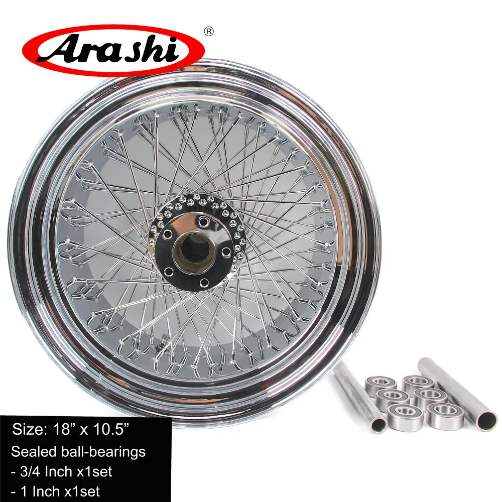 Араши 1" x10.5" хром задний обод колеса для Harley Davidson FLSTC FAT BOY мотоцикл модификация колеса диски