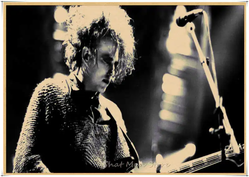 The Cure Rock Band музыка крафт-бумага плакат гостиная столовая настенные декоративные картины 30*21 см - Цвет: Фиолетовый