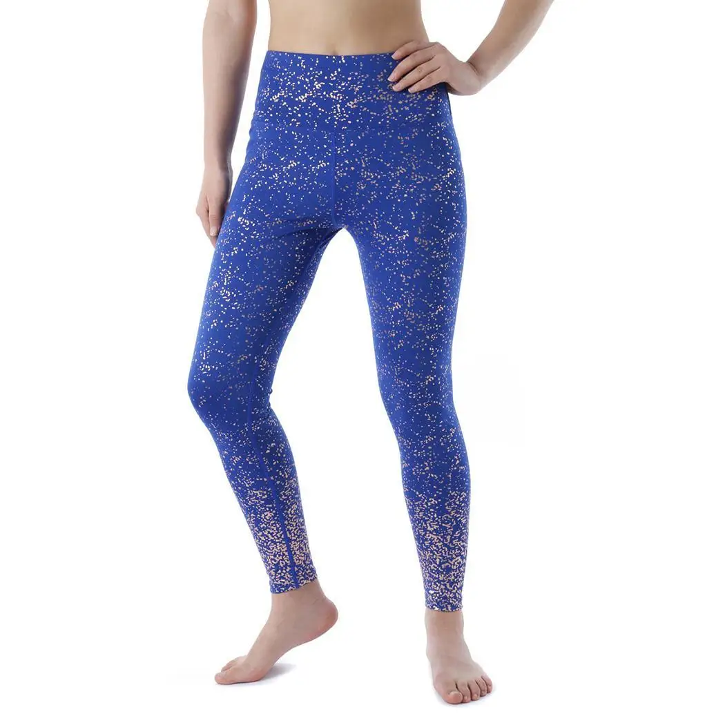 Новые модные женские спортивные штаны для фитнеса бега зала с эластичной