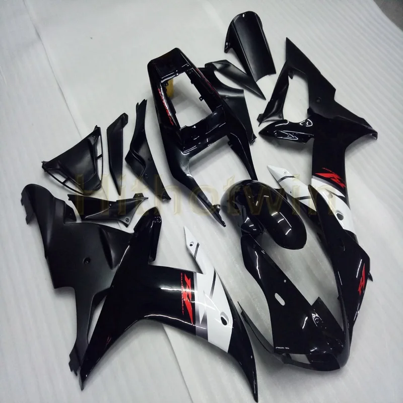 

Custom motorcycle plastic cover for YZF-R1 2002-2003 YZFR1 02-03 motor Fairings+Screws+black ABS Plastic body kit