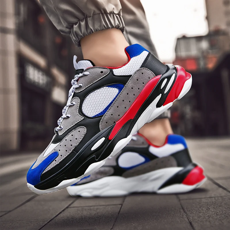 2019 осенние винтажные кроссовки воздухопроницаемые для мужчин повседневная