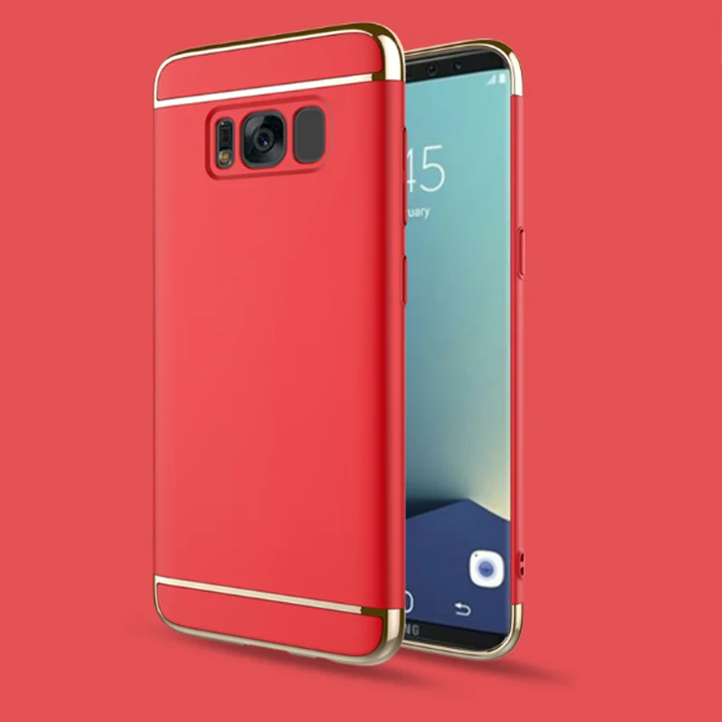 Для Samsung S8 чехол бампер Galaxy s8 задняя крышка роскошный mofi тонкий жесткий 3 в 1