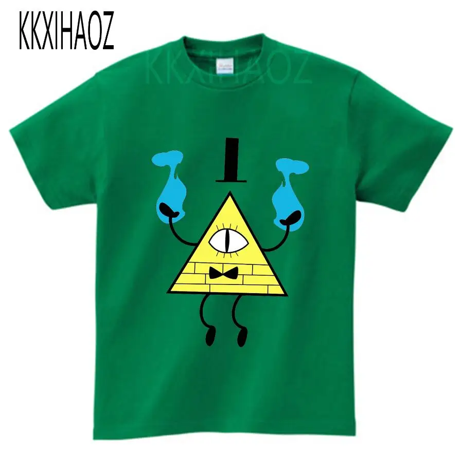 green childreT-shirt Детские футболки с принтом из мультфильма «Гравити Фолз», «Мэйбл Диппер Пайн», летние топы с короткими рукавами для мальчиков и девочек, детская футболка, camiseta N - Цвет: green childreT-shirt