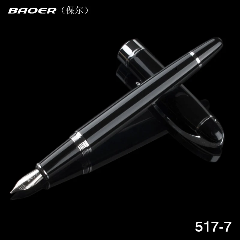 Оптовая продажа Baoer 517 хорошее качество черный 0 5 мм чернильный бренд авторучка