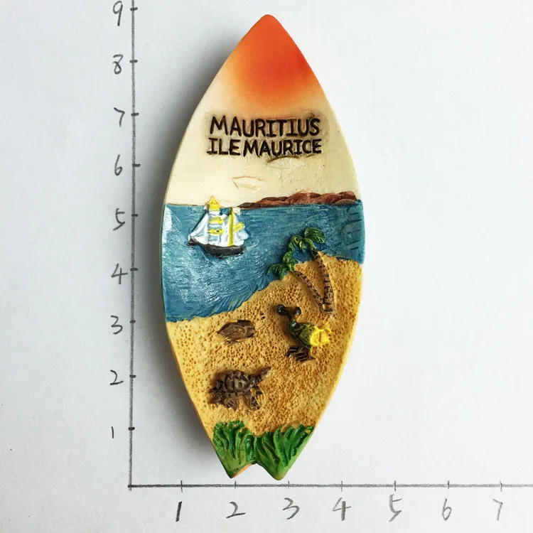 Mauritius Canoe Fridge Magnets Creative Ship Design Refrigerator Stickers Home Decoration Travel Souvenirs | Дом и сад