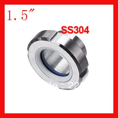 

Бесплатная доставка, смотровое стекло 1,5 дюйма из нержавеющей стали SS304, тип санитарного соединения для резервуара, Смотровое стекло