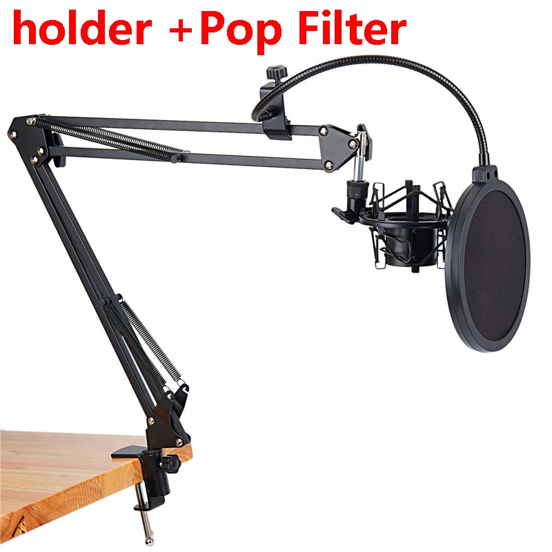 hold add Filter NB-35 крепление для микрофона, держатель с зажимом и настольный монтажный зажим, дополнительный фильтр, маска для защиты от ветрового стекла, комплект с зажимом - Цвет: hold add Filter