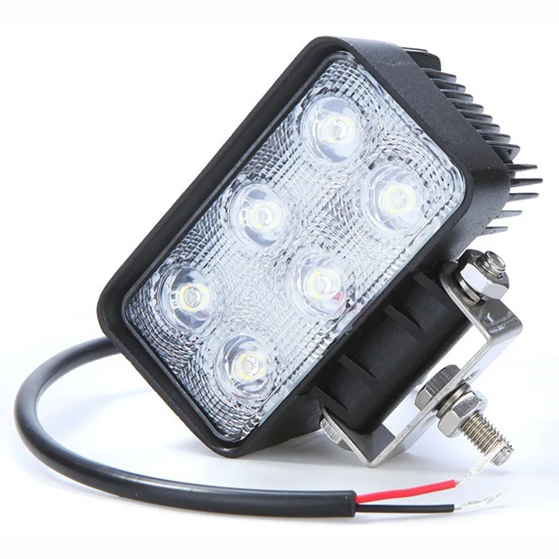 6LED Площадь Наводнение Луч 18 Вт 12 В 24 Свет лампы на Внедорожнике Грузовик Лодка