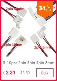 100 шт. 4 Pin гамма разъем адаптера иглы Мужской Двойной 4pin светодио дный 5050 RGB полосы