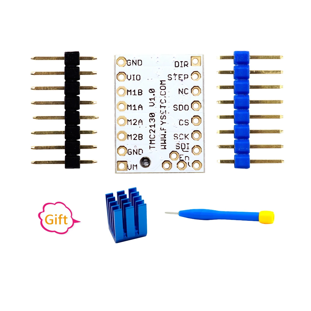 4 шт. 2130 /TMC 2130 V1.1 Stepstick шаговый двигатель драйвер SPI с теплоотвода ультра-бесшумный отличный заменить TMC2130 V1.0