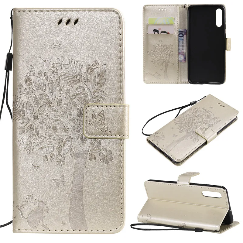 Leather Wallet Case for Samsung Galaxy A50 card slot holder stand flip silicone soft cover Samsung A50 Case A70 A40 A30 A20
